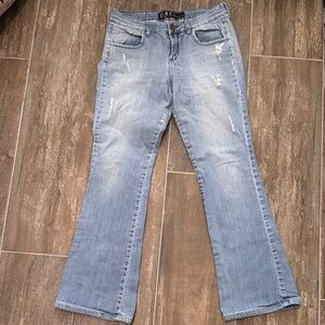 EQUUS Women's Flare Jeans in Light Blue